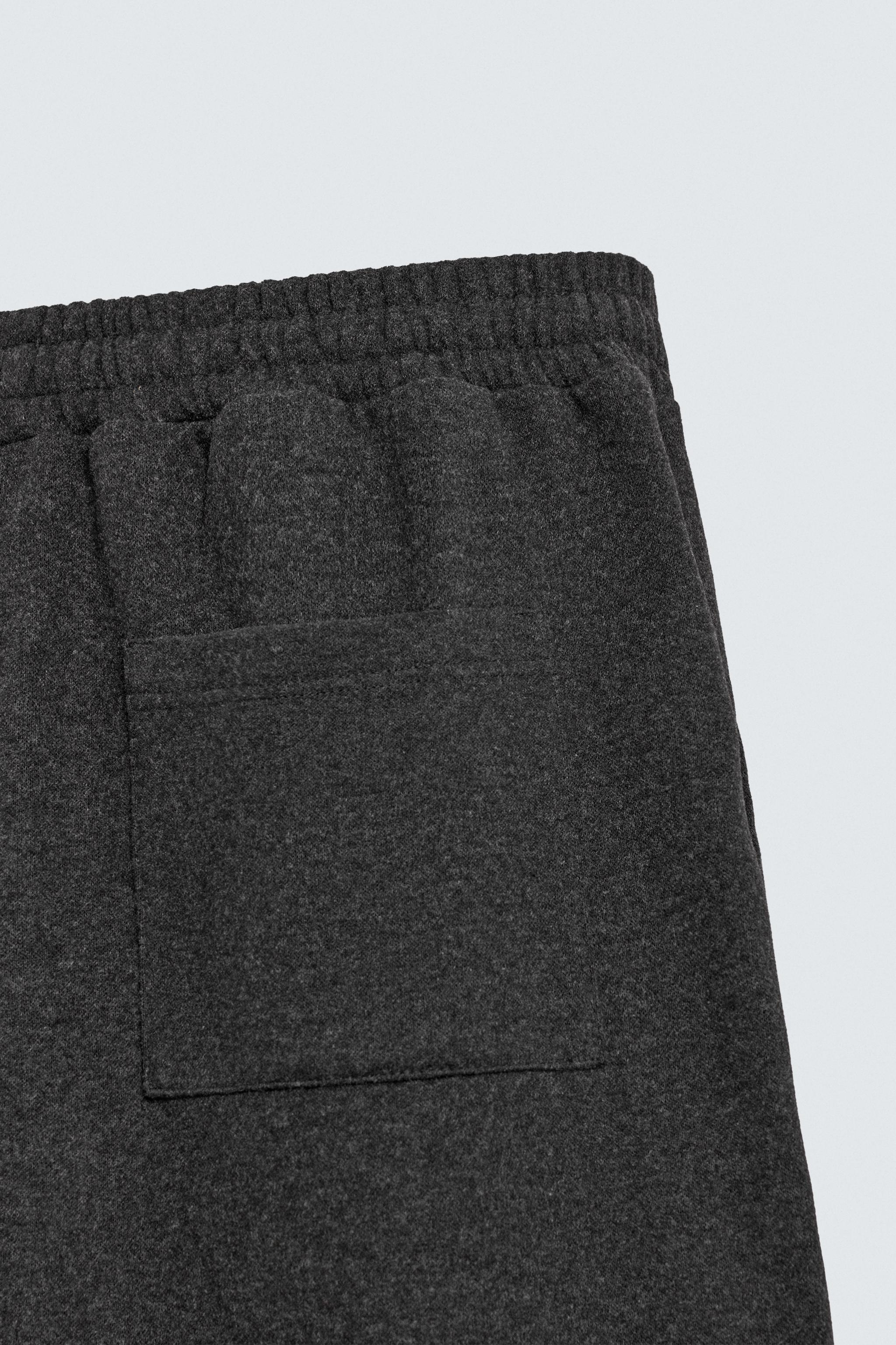 TEXTURED WIDE FIT JOGGER PANTS
